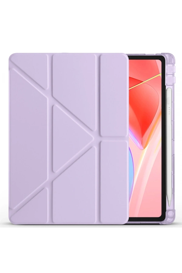 Lenovo Tab TB-311FU Kılıf Zore Tri Folding Kalem Bölmeli Standlı Kılıf