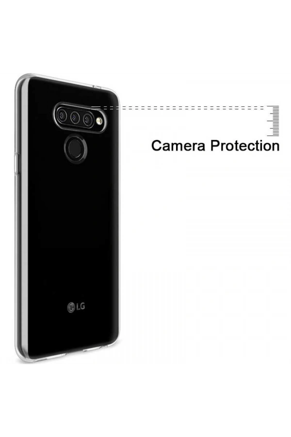 LG Q60 Kılıf Zore Süper Silikon Kapak