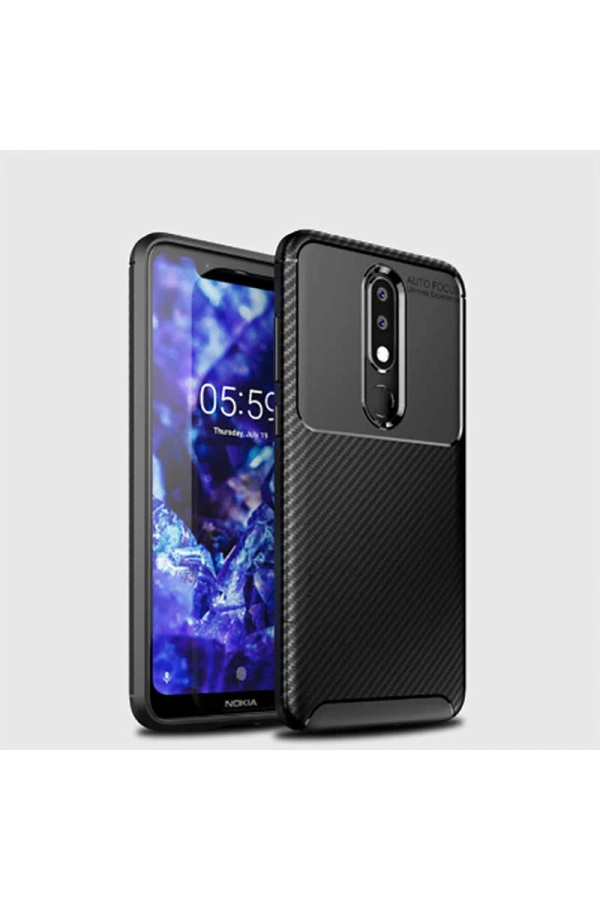 Nokia 5.1 Plus Kılıf Zore Negro Silikon Kapak