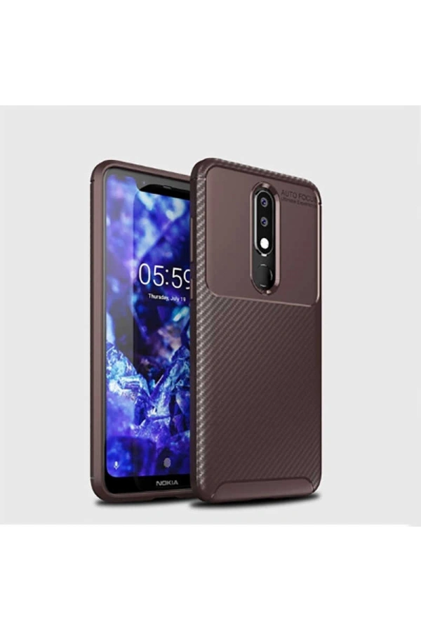 Nokia 5.1 Plus Kılıf Zore Negro Silikon Kapak