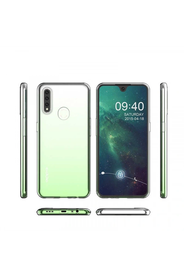 Oppo A31 Kılıf Zore Süper Silikon Kapak