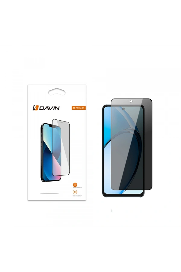 Oppo A60 Davin 5D Privacy Cam Ekran Koruyucu