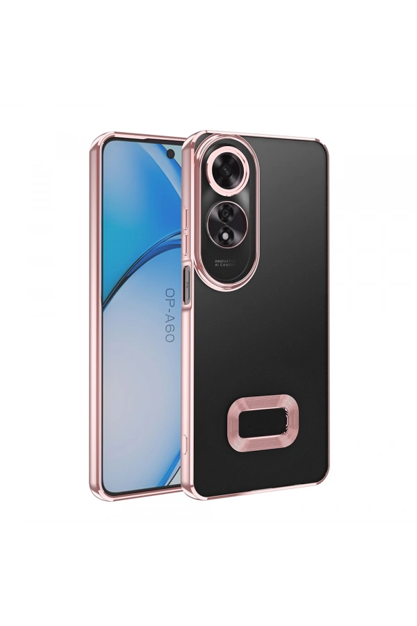 Oppo A60 Kılıf Kamera Korumalı Logo Gösteren Zore Omega Kapak
