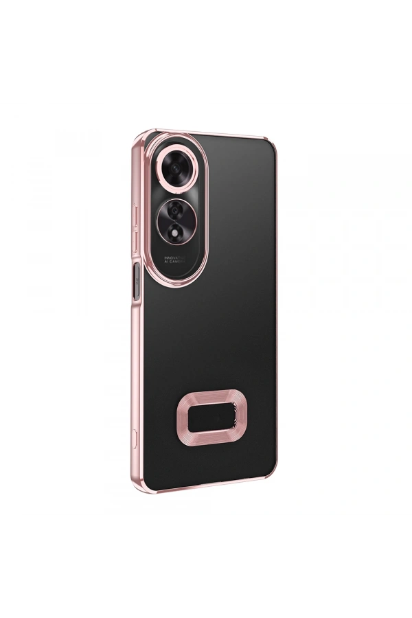 Oppo A60 Kılıf Kamera Korumalı Logo Gösteren Zore Omega Kapak