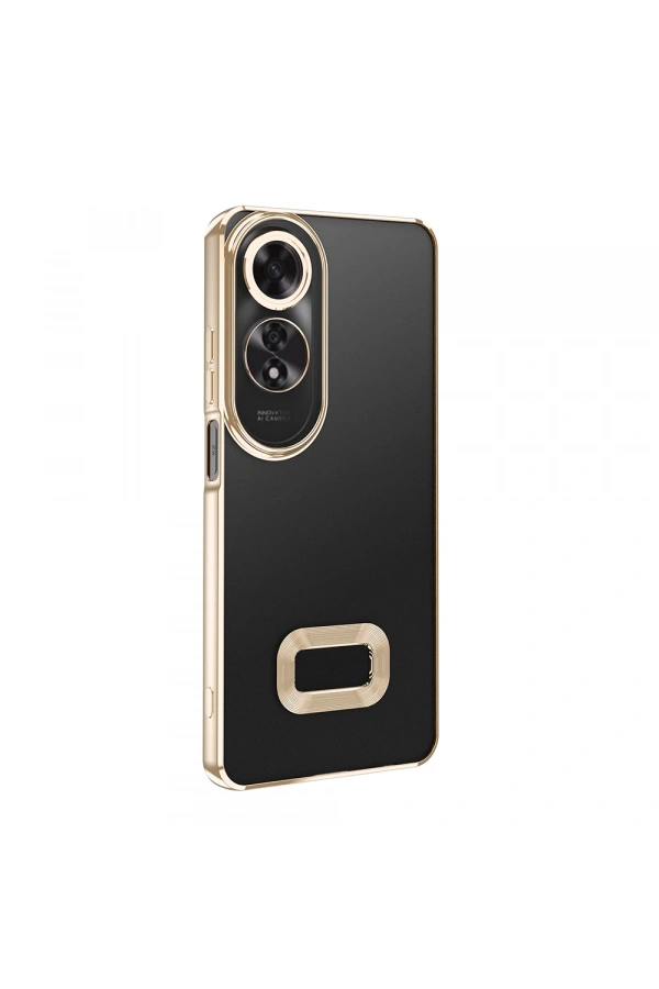 Oppo A60 Kılıf Kamera Korumalı Logo Gösteren Zore Omega Kapak