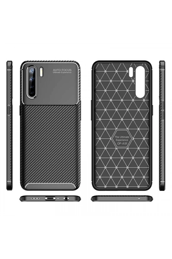 Oppo A91 Kılıf Zore Negro Silikon Kapak
