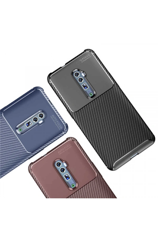Oppo Reno 10X Zoom Kılıf Zore Negro Silikon Kapak