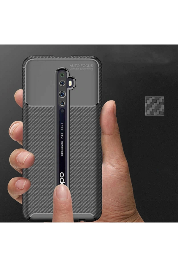 Oppo Reno 2 Kılıf Zore Negro Silikon Kapak