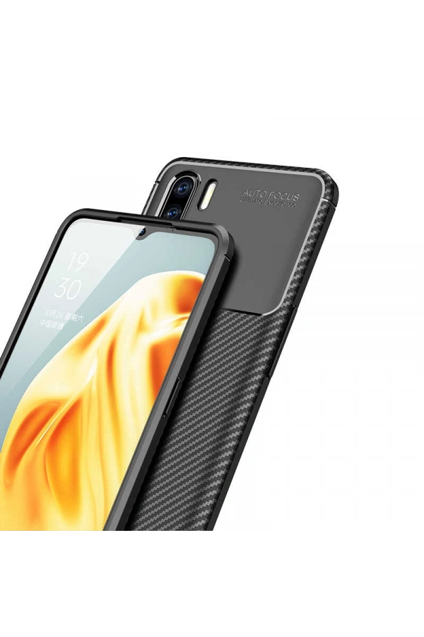 Oppo Reno 3 Kılıf Zore Negro Silikon Kapak