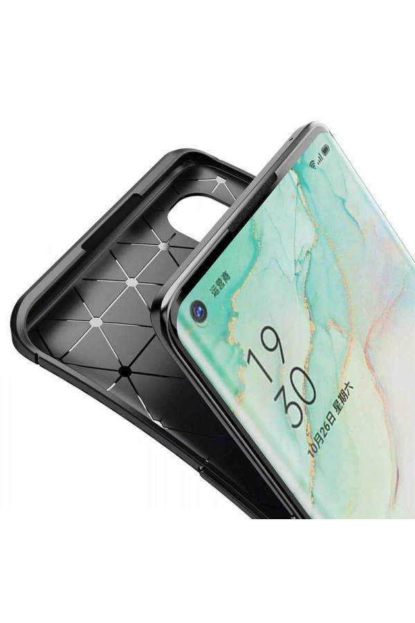 Oppo Reno 3 Pro 5G Kılıf Zore Negro Silikon Kapak
