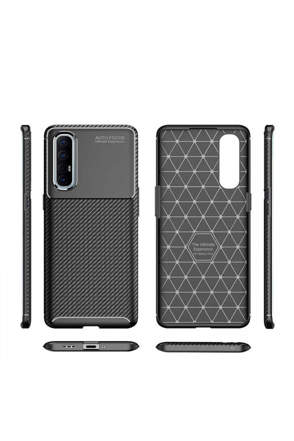 Oppo Reno 3 Pro 5G Kılıf Zore Negro Silikon Kapak