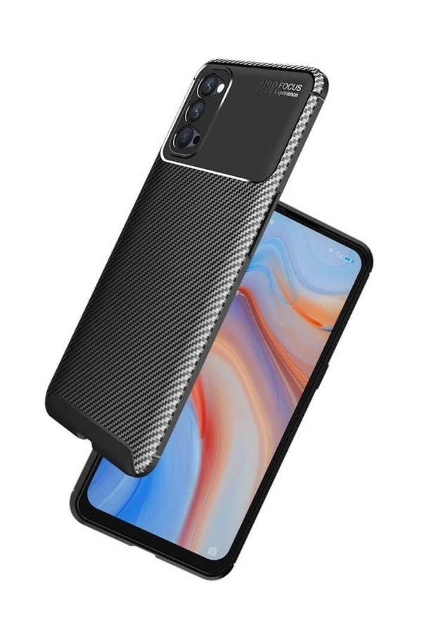 Oppo Reno 4 Kılıf Zore Negro Silikon Kapak