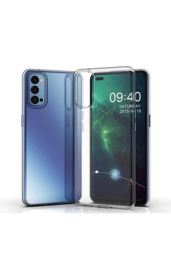 Oppo Reno 4 Kılıf Zore Süper Silikon Kapak