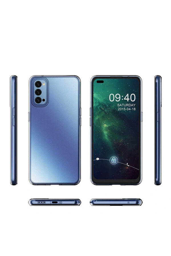 Oppo Reno 4 Kılıf Zore Süper Silikon Kapak