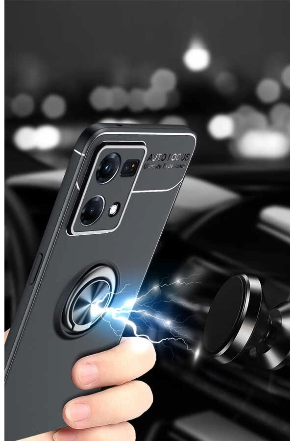 Oppo Reno 7 4G Kılıf Zore Ravel Silikon Kapak