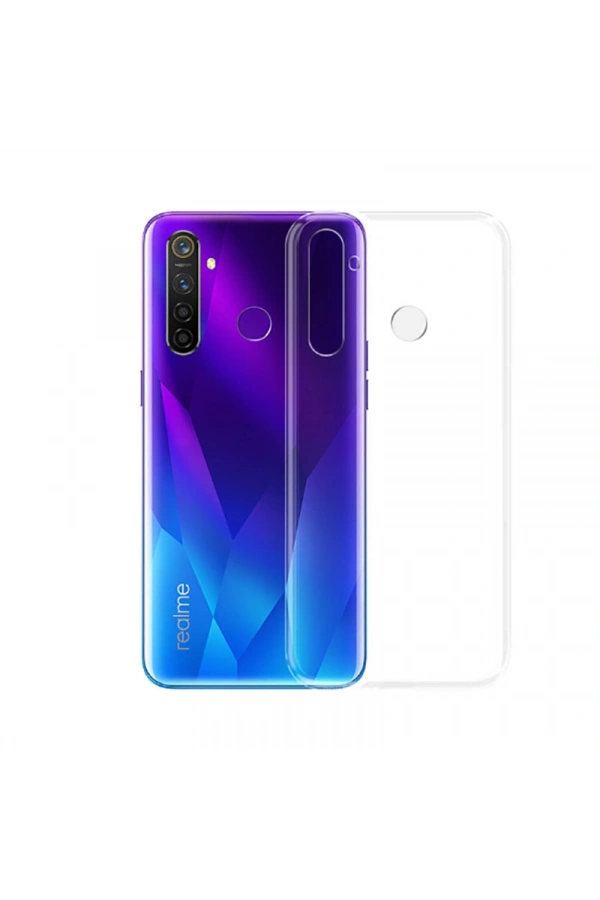 Realme 5 Pro Kılıf Zore Süper Silikon Kapak