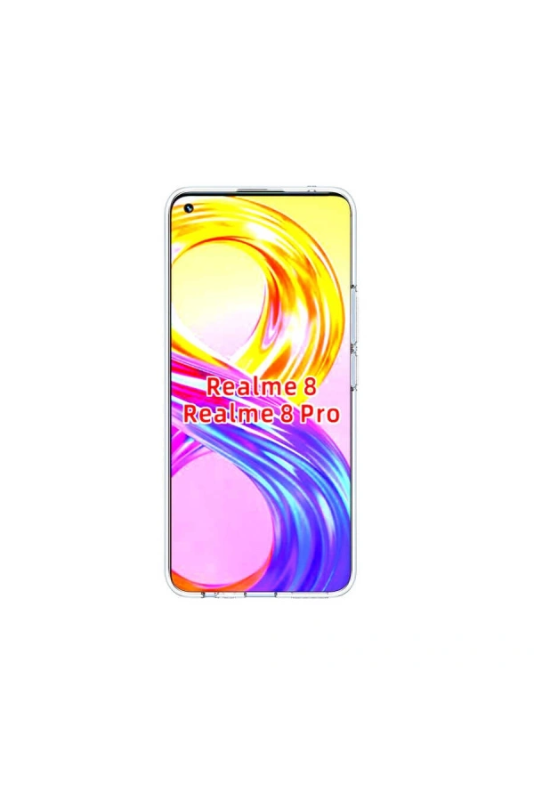 Realme 8 Kılıf Zore Süper Silikon Kapak