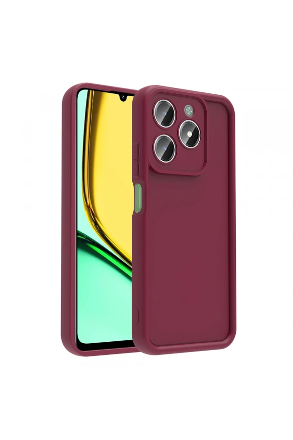 Realme C61 Kılıf Kamera Korumalı Zore Ananas Kapak