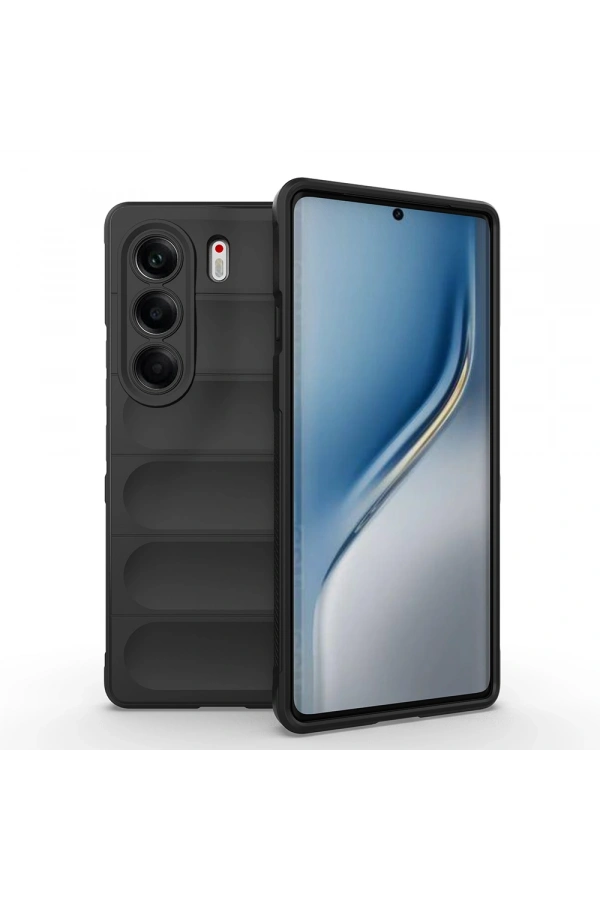 Tecno Camon 40 Pro Kılıf Esnek TPU Oyuklu Arka Yüzey Tasarımlı Zore Etnik Silikon Kapak