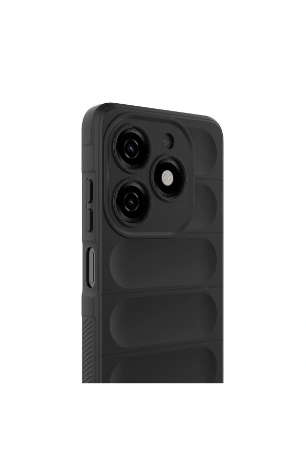 Tecno Spark 20 Kılıf Esnek TPU Oyuklu Arka Yüzey Tasarımlı Zore Etnik Silikon Kapak