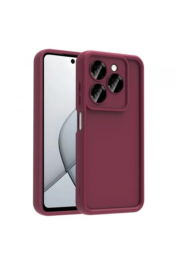 Tecno Spark 20 Kılıf Kamera Korumalı Zore Ananas Kapak