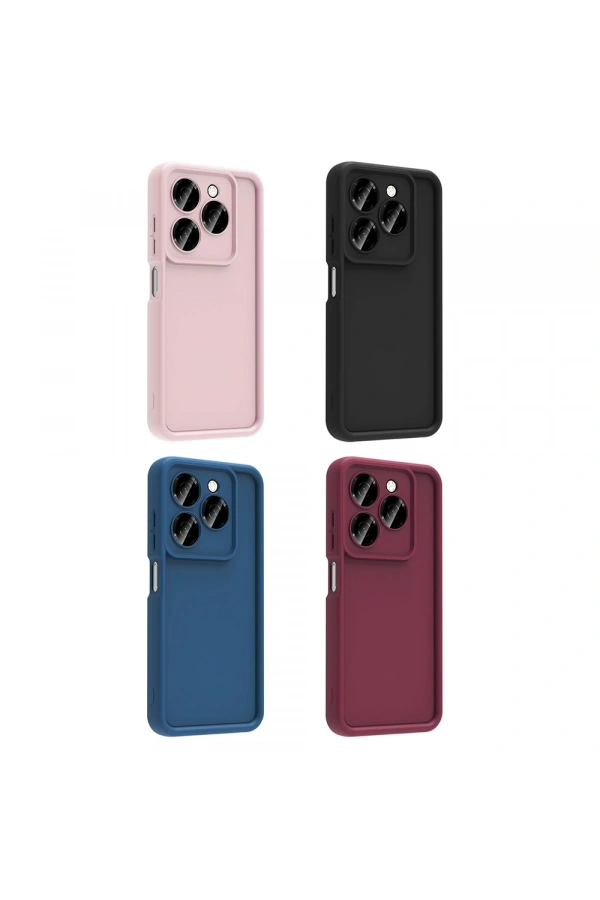 Tecno Spark 20 Kılıf Kamera Korumalı Zore Ananas Kapak