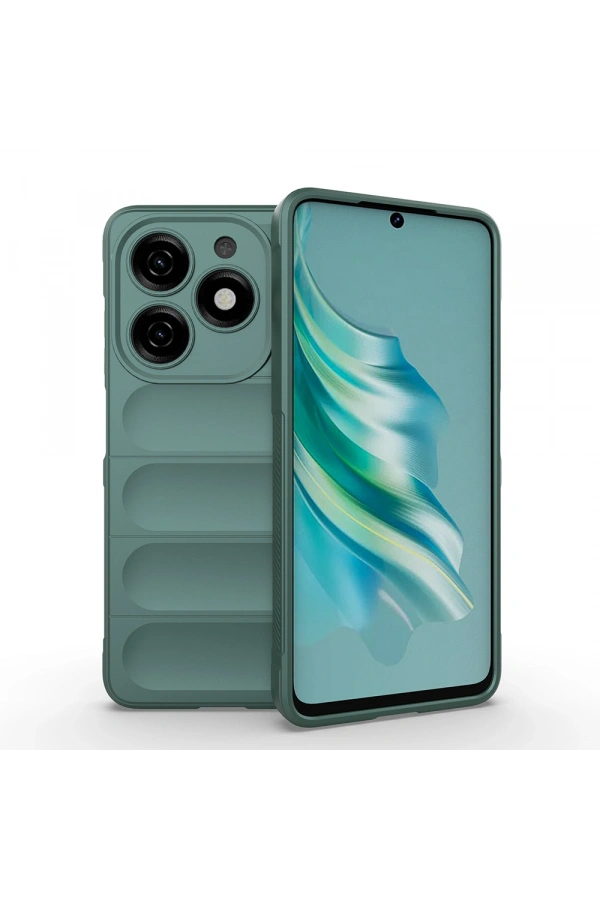Tecno Spark 20C Kılıf Esnek TPU Oyuklu Arka Yüzey Tasarımlı Zore Etnik Silikon Kapak