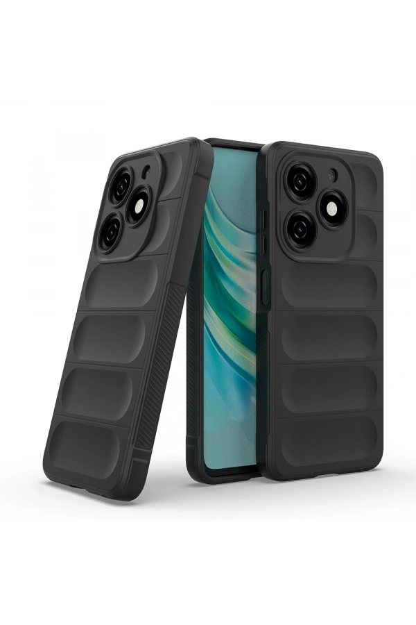 Tecno Spark 20C Kılıf Esnek TPU Oyuklu Arka Yüzey Tasarımlı Zore Etnik Silikon Kapak