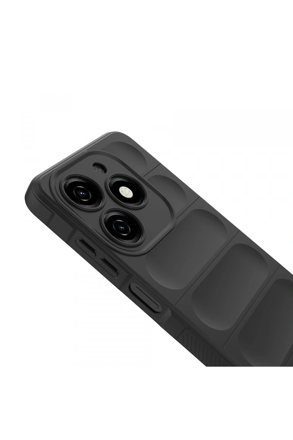 Tecno Spark 20C Kılıf Esnek TPU Oyuklu Arka Yüzey Tasarımlı Zore Etnik Silikon Kapak