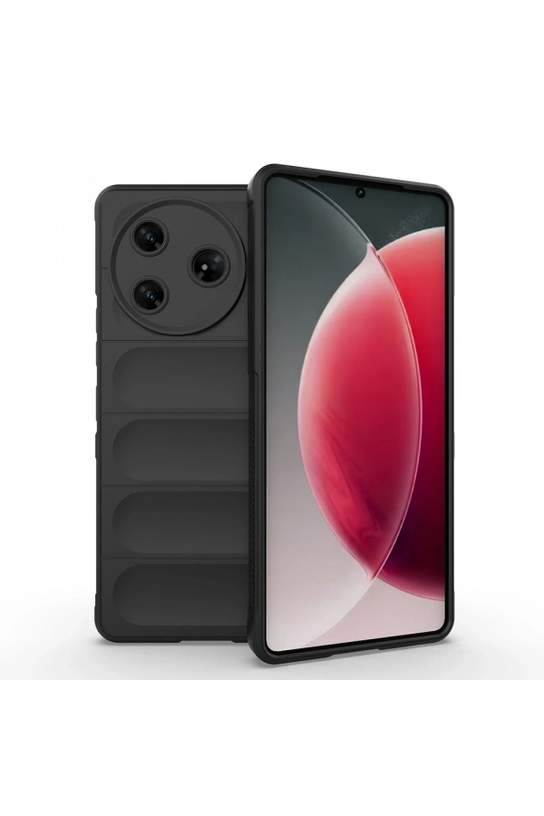 Tecno Spark 30 Pro Kılıf Esnek TPU Oyuklu Arka Yüzey Tasarımlı Zore Etnik Silikon Kapak