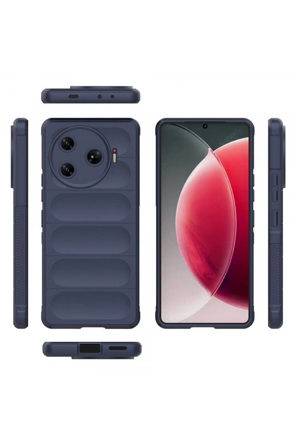 Tecno Spark 30 Pro Kılıf Esnek TPU Oyuklu Arka Yüzey Tasarımlı Zore Etnik Silikon Kapak
