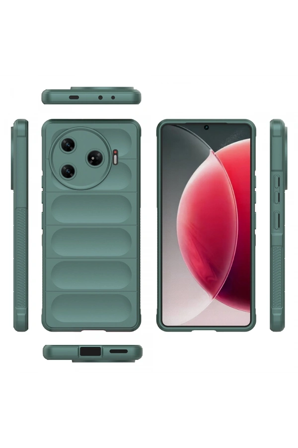 Tecno Spark 30 Pro Kılıf Esnek TPU Oyuklu Arka Yüzey Tasarımlı Zore Etnik Silikon Kapak