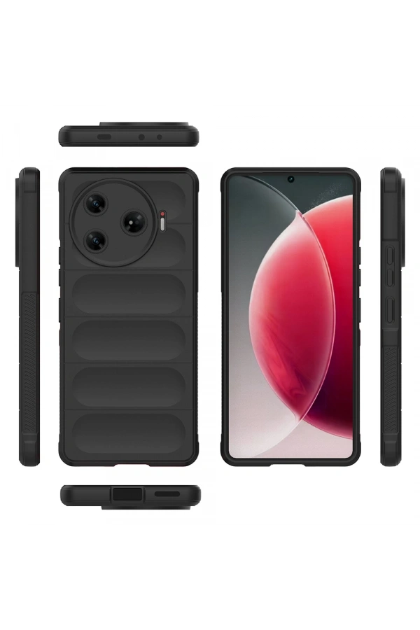 Tecno Spark 30 Pro Kılıf Esnek TPU Oyuklu Arka Yüzey Tasarımlı Zore Etnik Silikon Kapak