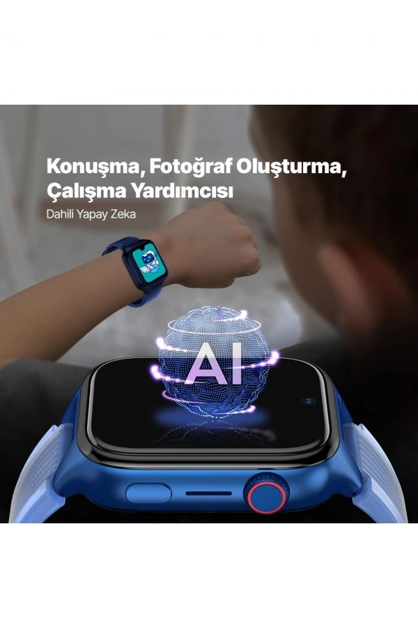 Ttec Kidi Pro AMOLED Ekranlı GPS 4G Sim Kartlı Akıllı Çocuk Saati Okyanus Laciverti