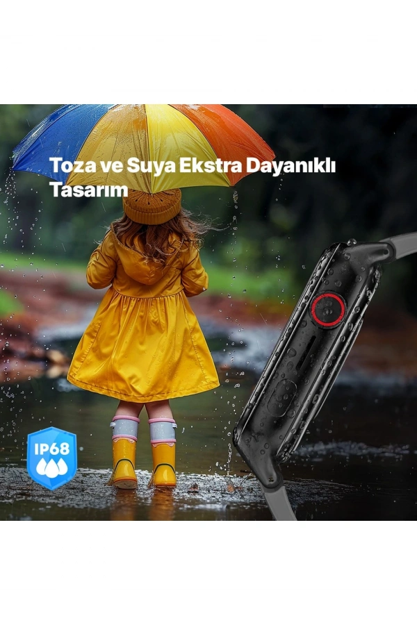 Ttec Kidi Pro AMOLED Ekranlı GPS 4G Sim Kartlı Akıllı Çocuk Saati Panter Siyahı 2KSW03