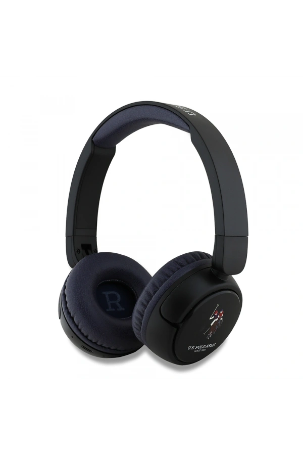 U.S Polo Assn. Orjinal Lisanslı Katlanabilir Ayarlanabilir Baskı Logolu Kulak Üstü Bluetooth Kulaklık v5.3