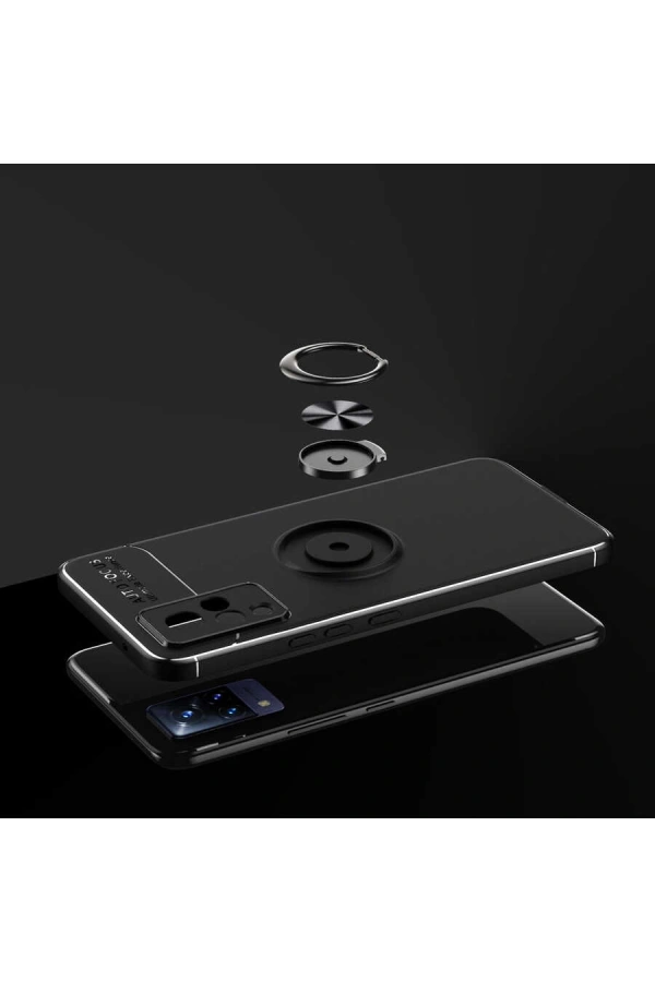 Vivo V21 Kılıf Zore Ravel Silikon Kapak