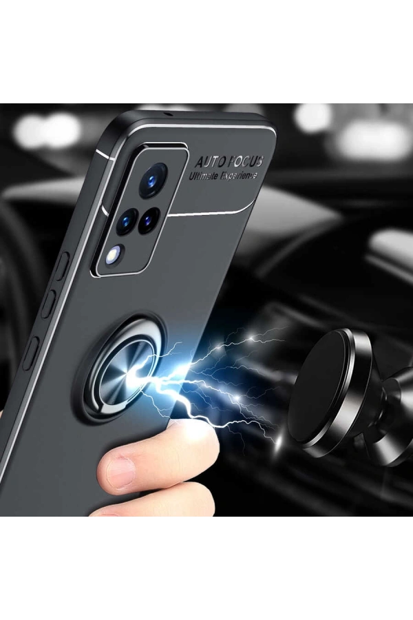 Vivo V21 Kılıf Zore Ravel Silikon Kapak