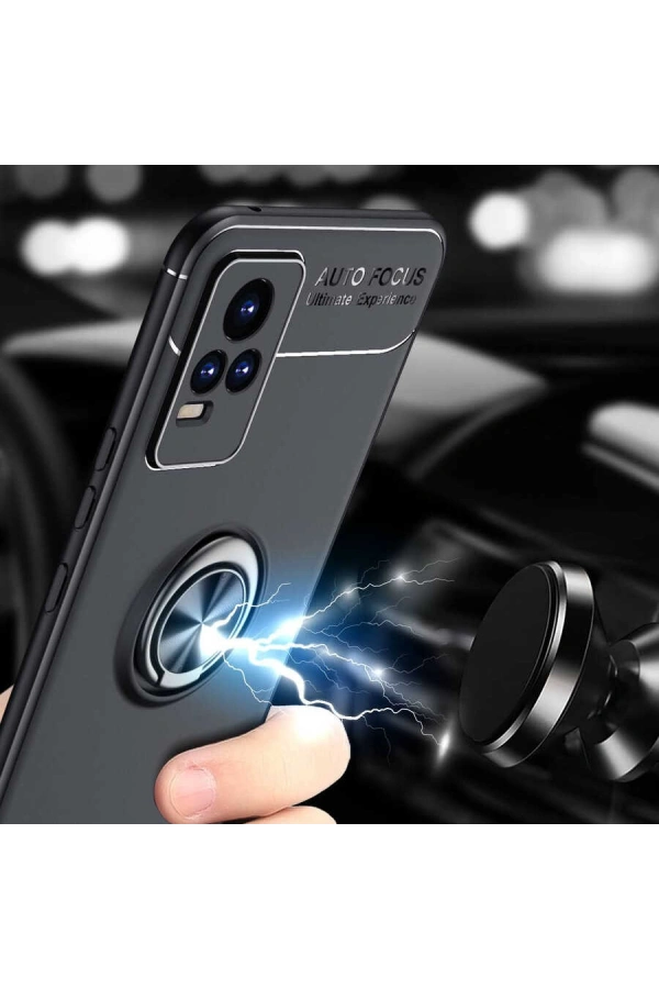 Vivo V21E Kılıf Zore Ravel Silikon Kapak