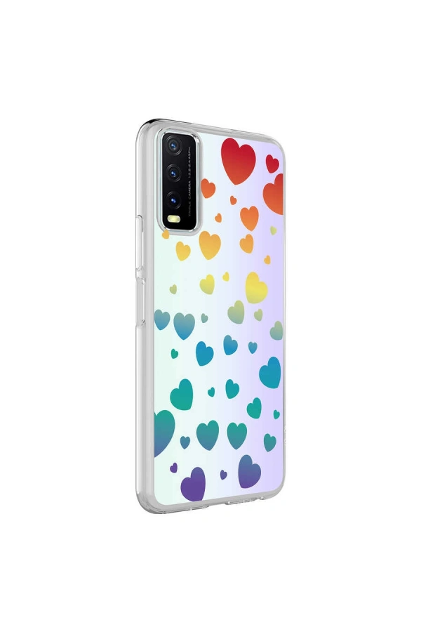 Vivo Y11S Kılıf Zore M-Blue Desenli Kapak