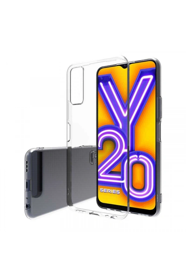 Vivo Y20S Kılıf Zore Süper Silikon Kapak