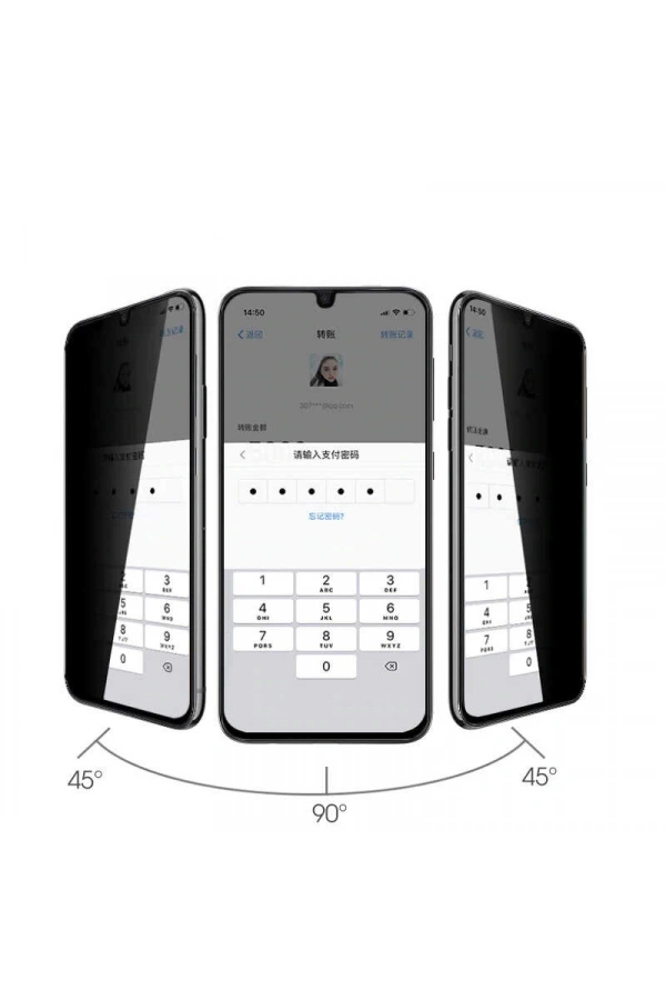 Vivo Y33S Davin 5D Privacy Cam Ekran Koruyucu