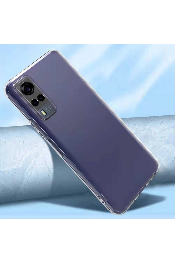 Vivo Y53S 4G Kılıf Zore Kamera Korumalı Süper Silikon Kapak