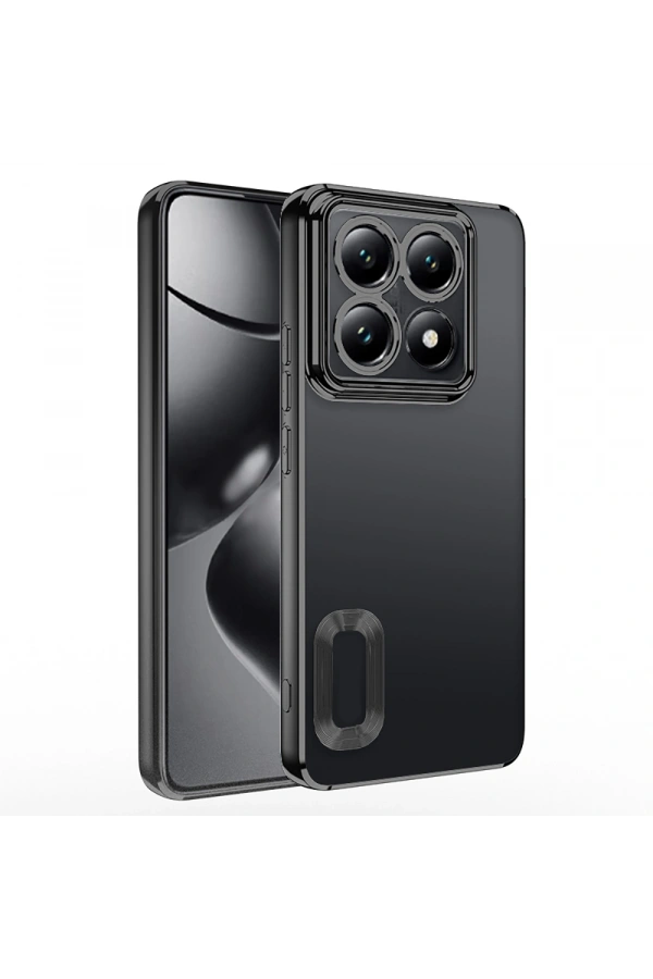 Xiaomi 14T Pro Kılıf Kamera Korumalı Logo Gösteren Zore Omega Kapak