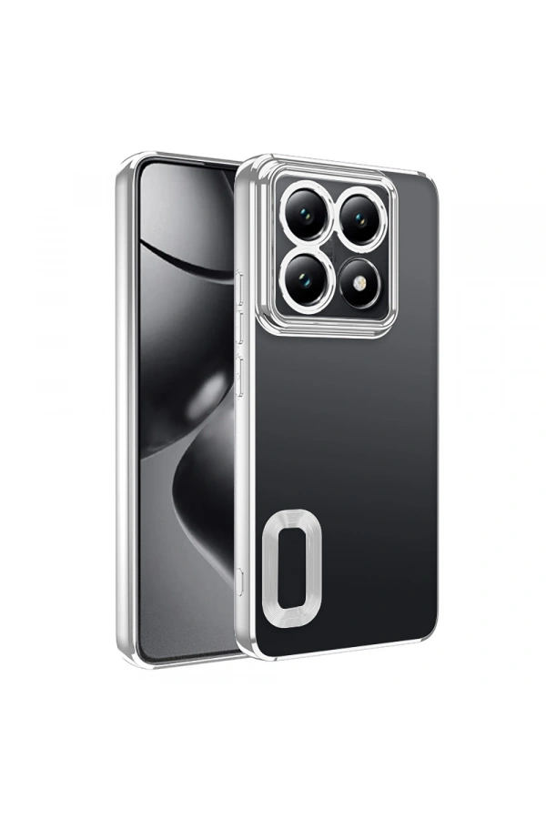 Xiaomi 14T Pro Kılıf Kamera Korumalı Logo Gösteren Zore Omega Kapak