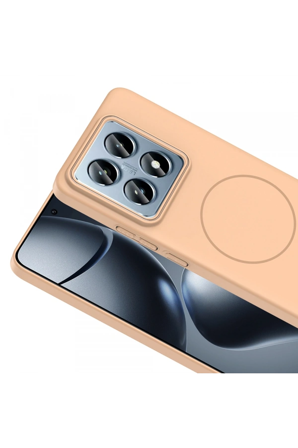 Xiaomi 14T Pro Kılıf M-safe Şarj Özellikli Zore Ruby Sert Kapak