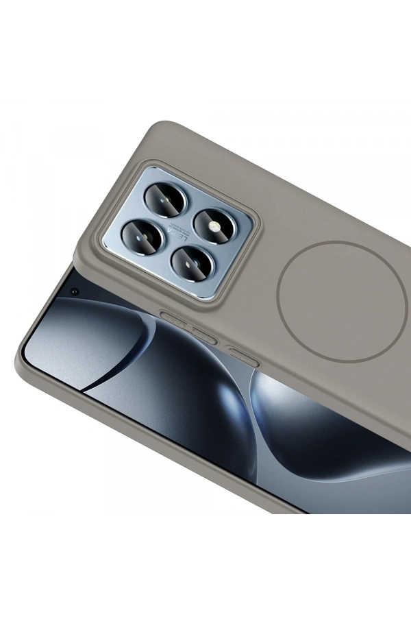 Xiaomi 14T Pro Kılıf M-safe Şarj Özellikli Zore Ruby Sert Kapak