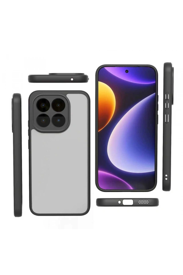 Xiaomi 15T Kılıf Kamera Korumalı Şeffaf Arka Yüzey Zore New Roll Kapak