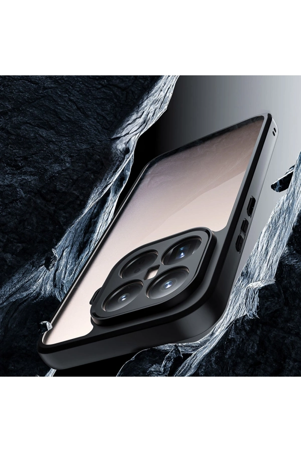 Xiaomi 15T Pro Kılıf Kamera Korumalı Şeffaf Arka Yüzey Zore New Roll Kapak