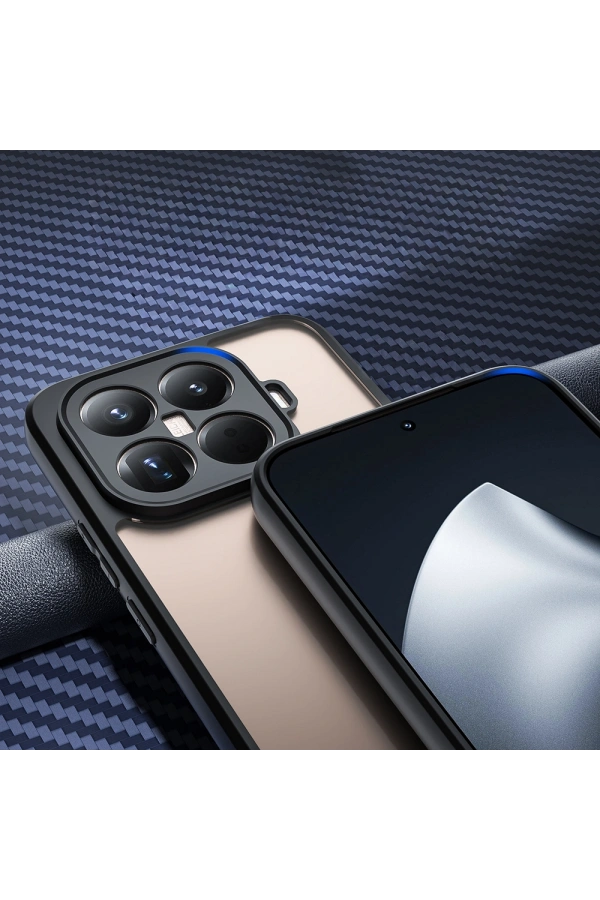 Xiaomi 15T Pro Kılıf Kamera Korumalı Şeffaf Arka Yüzey Zore New Roll Kapak